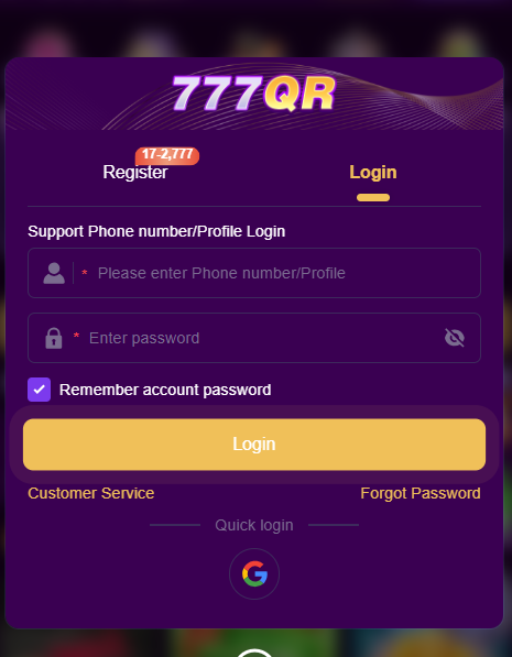 777QR Game